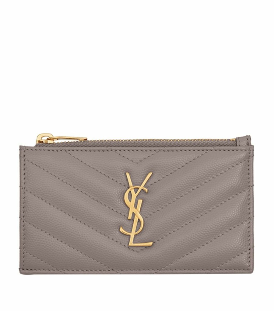 Women * | Best Pirce Saint Laurent Monogram Matelasse Fragments Card Holder 1202 Card Holders