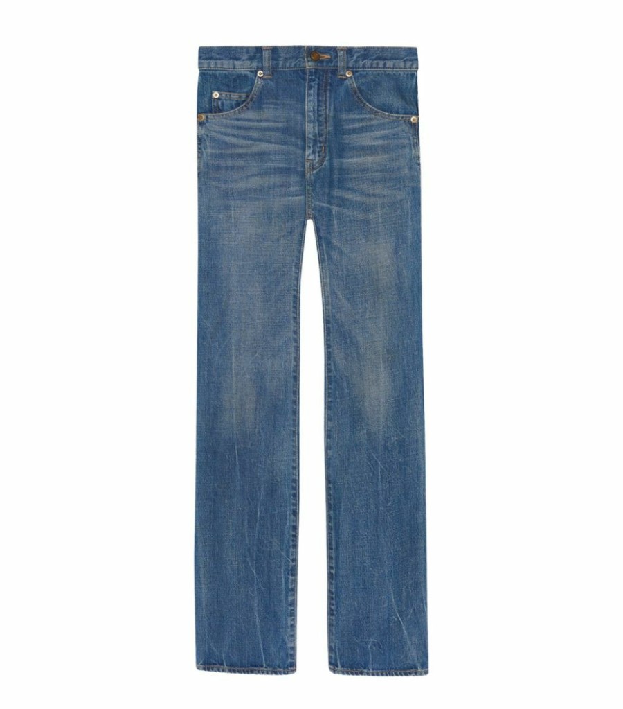 Women * | Coupon Saint Laurent 60S Straight Jeans 4155