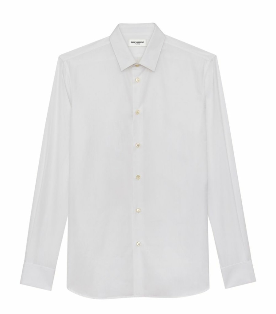 Men * | Budget Saint Laurent Classic Cotton Shirt 9000 Casual Shirts