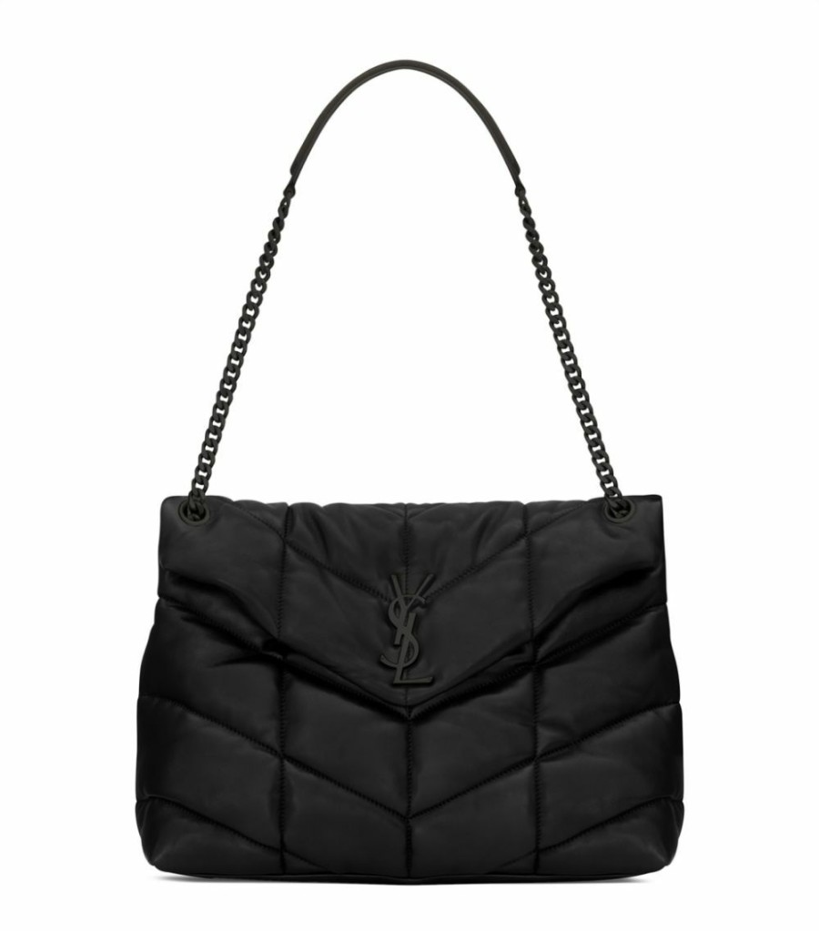 Women * | Wholesale Saint Laurent Medium Loulou Puffer Matelasse Shoulder Bag 1000 Shoulder Bags